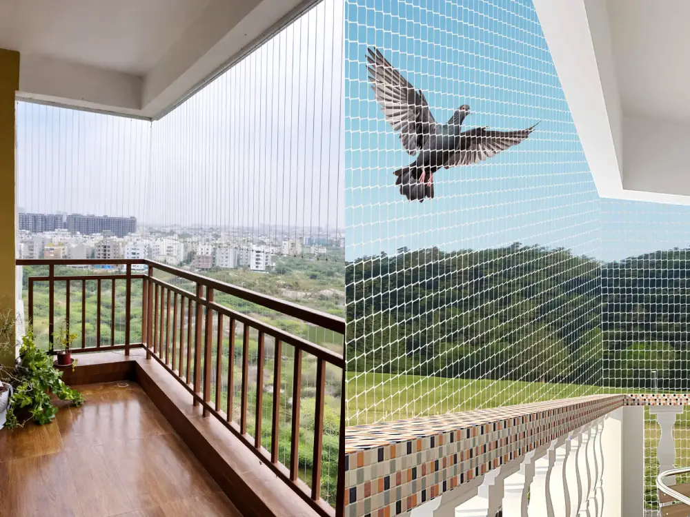 Invisible grill installation by S S Enterprises in Mumbai